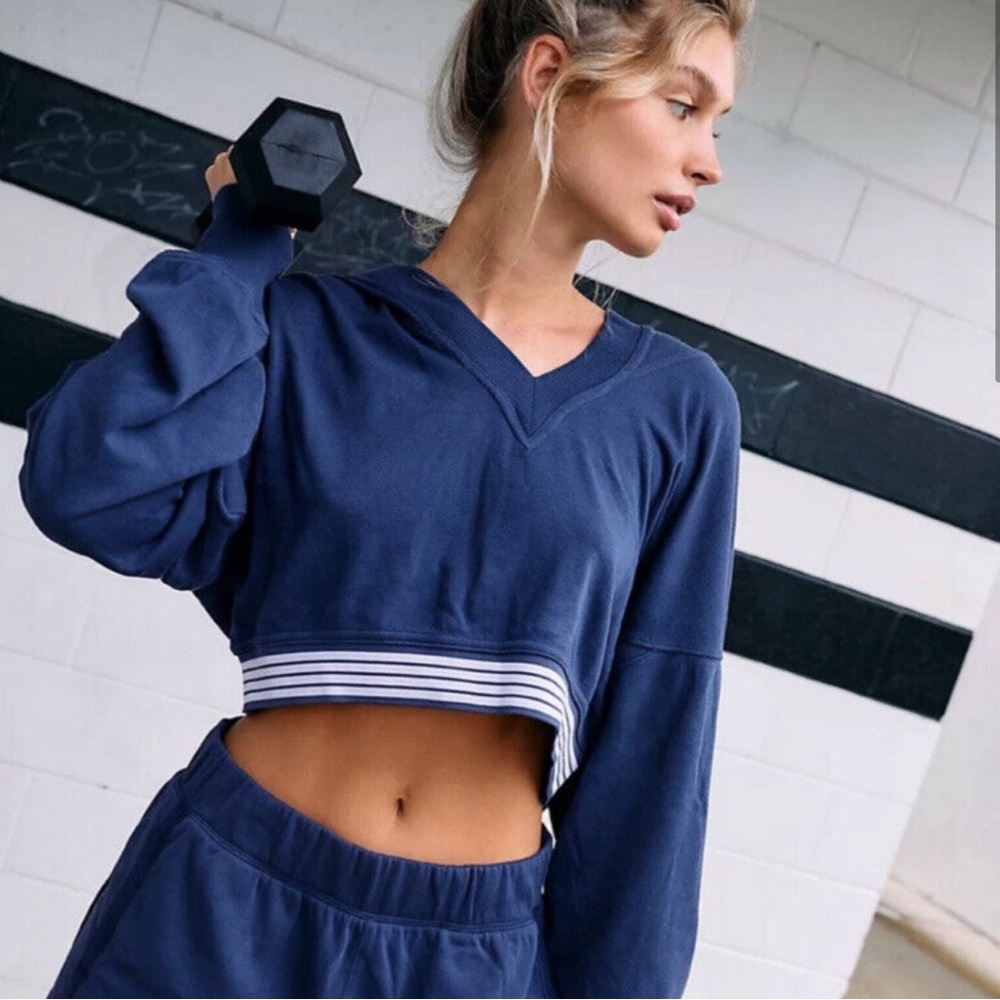Free People Movement Grand Slam Cropped Sweatshirt